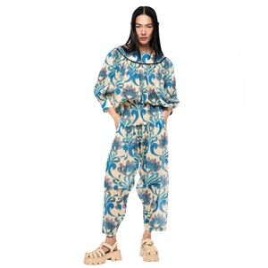 SMYTHE  Blue Cotton Patterned Matching Set in Sz XS